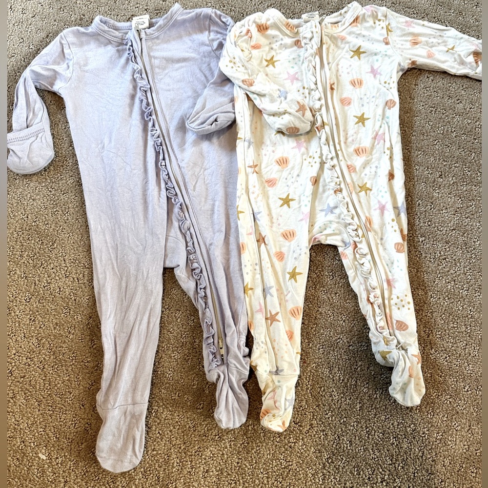 Larkspur Baby Bamboo Pajamas 0-3 months